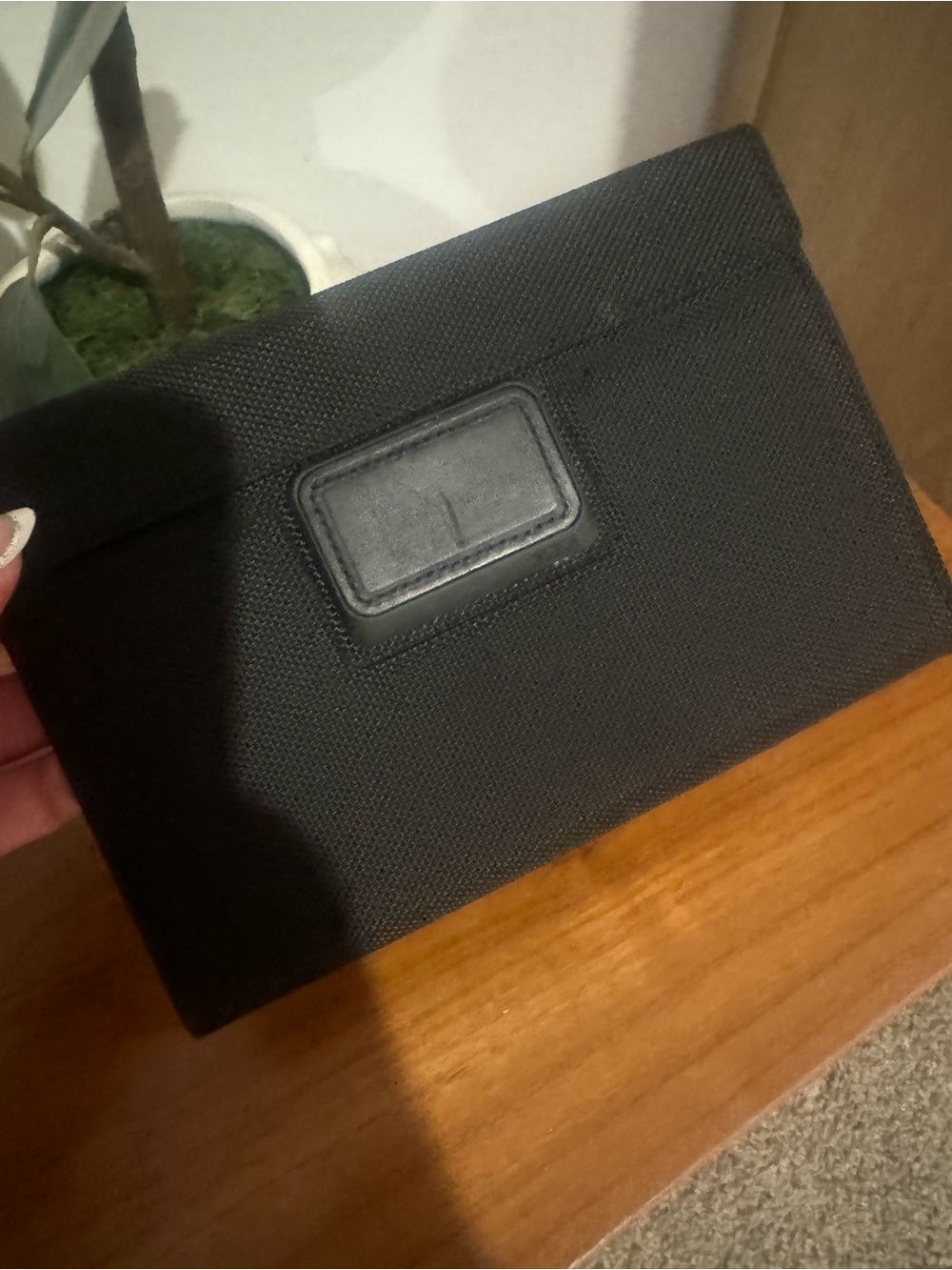 Tumi Black Textured Laptop Accessory Pouch